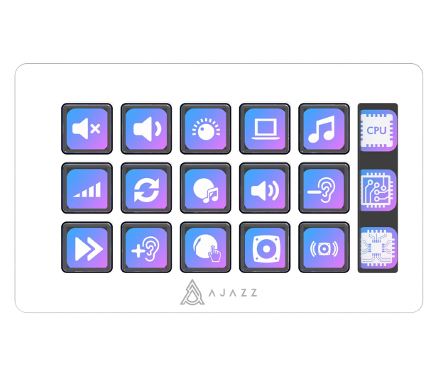 Ajazz AKP153E USB biały - 1536406 - zdjęcie 2